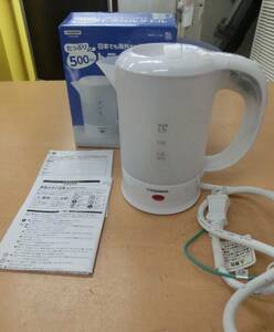  beautiful goods YAZAWA/ya The wa travel electric kettle 500ml TVR53WH [56-427]* free shipping ( Hokkaido * Okinawa * remote island excepting )*
