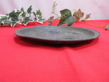 【OH4962/6】アンティーク♪　中国　銅製　飾り皿　インテリア　置物　オブジェ　Φ18.5ｃｍ_画像6