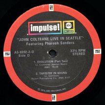 【米オリジナル】JOHN COLTRANE 2LP LIVE IN SEATTLE ジョンコルトレーン IMPULSE / PHAROAH SANDERS ファラオサンダース_画像9