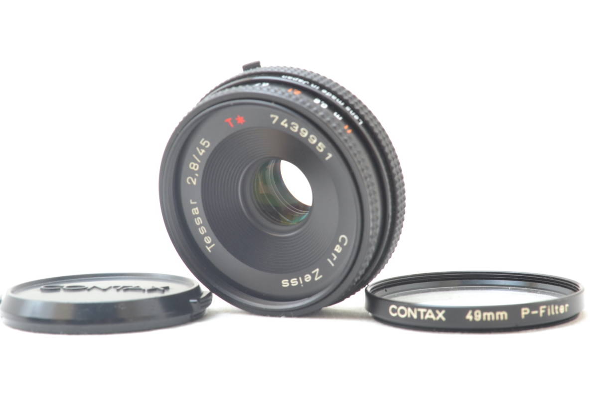 最高品質の 美品 Carl Zeiss Tessar 45mm F2.8 MMJ レンズ(単焦点