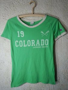 to6489　Champion　チャンピオン　ゴールドウィン　レディース　半袖　リンガー　デザイン　tシャツ　CLORADO　人気　vintage　ビンテージ