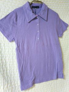  with translation unused ping pong pearl polo-shirt collar attaching cut and sewn M purple purple 47