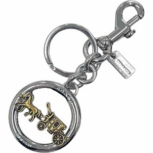  south shop 23-1429 [ beautiful goods ] Coach F32227-GD SV bag charm hose and carriage key holder key ring silver group gold group gold silver 