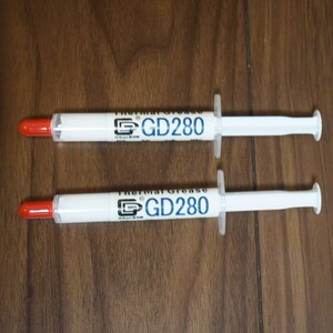 [GD280] white silicon grease CPU grease thermal grease 3g x 2 ps 