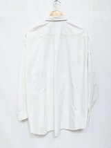 希少 サンプル品 COMME des GARCONS HOMME PLUS コムデギャルソン プリーツ 切替 デザイン 長袖 シャツ 白 90s OLD ビッグシルエット_画像2