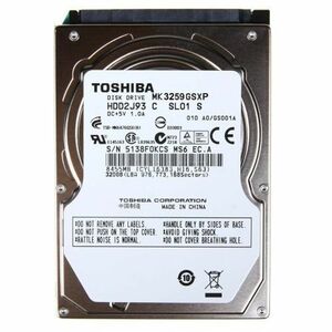 Toshiba 320 GB 2.5-Inch Internal Bare or OEM Drives MK3259GSXP 並行輸入品