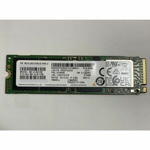 MZVLB512HBJQ-00000 サムスン 512GB PM981a SED 暗号化 M2 M.2 2280 PCIe SSD MZ-V