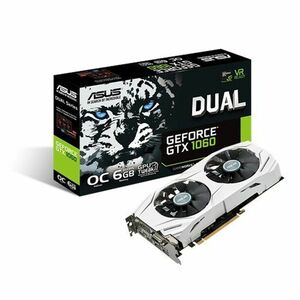 ASUSTek NVIDIA GeForce GTX1060搭載ビデオカード オーバークロック メモリ6GB DUAL-GTX1060-O6