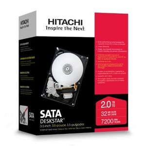 Hitachi Deskstar 7K2000 2TB SATA 3.5インチ 内蔵型HDD HDS722020ALA330