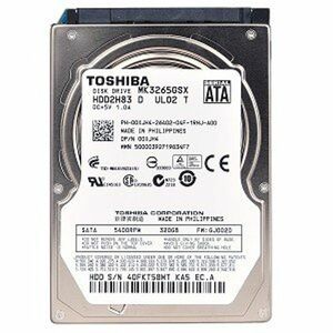 Toshiba mk3265gsx 320?GB HDD Sata / 300?5400rpm 8?MB 2.5インチノートパソコン内蔵ハー