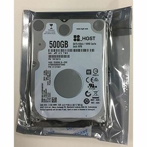 HGST 日立 2.5inch HDD 500GB SATA 6.0Gbps 7mm厚 16MB 5400回転 HTS545050B7E