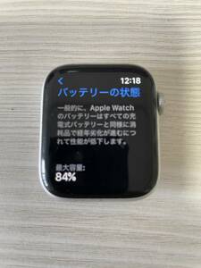 ★アップルウオッチ　Apple Watch　Series4 腕時計　シルバー　GPS　44ｍｍ　USED　100円スタート売切り★