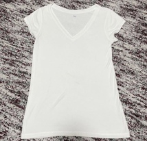 GAP ギャップ Vネック Tシャツ ホワイト Lサイズ シンプル_画像1