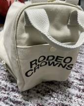 美品！ロデオクラウンズ RODEOCROWNS リュックサック 帆布 生成り ボストンバッグ 2WAY_画像5