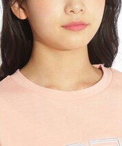 新品　PINK-latte【吸水速乾/洗濯物が乾きやすい】3Dロゴししゅうショート丈Tシャツ 　グリーン(023)　15(150cm)　定価2189円_画像8