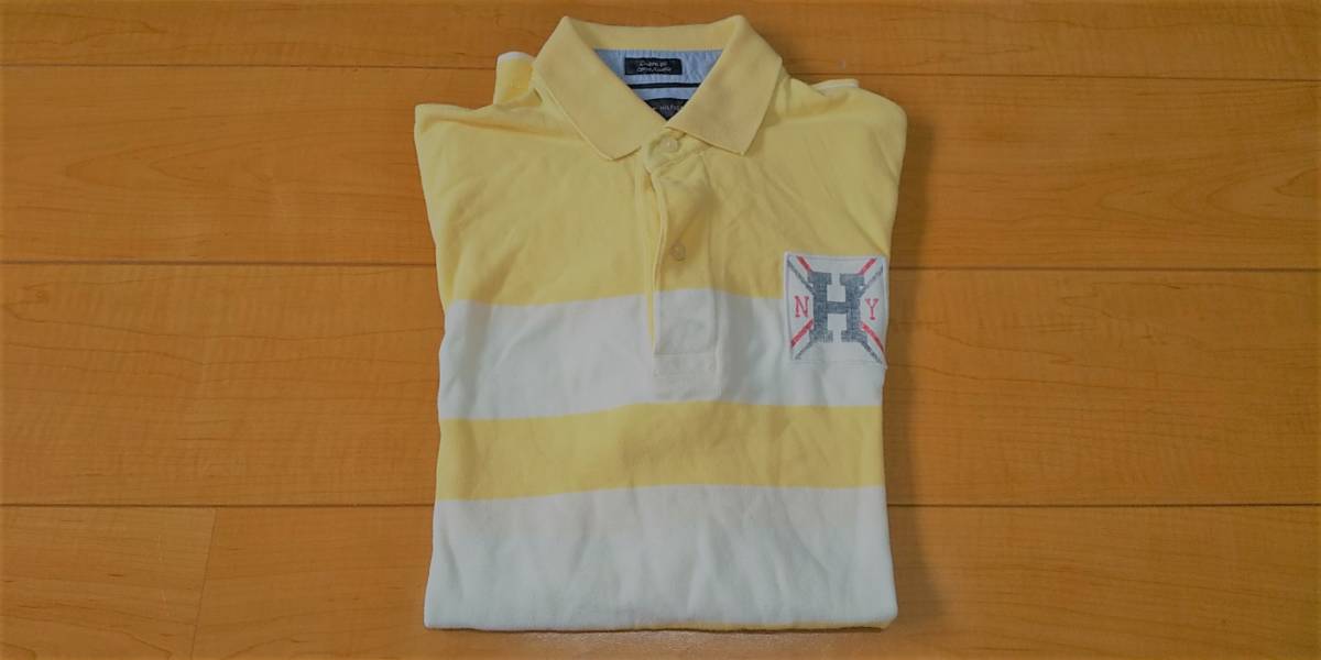 ★格安！トミーヒルフィガー 半袖シャツ イエロー×ホワイト★ 