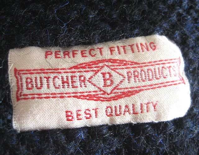 At Last&Co BUTCHER PRODUCTS RED CROSS MUFFLER NAVY レッドクロス