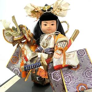 N）五月人形●楽差作　縁起物 端午の節句　日本人形　※ケース無し　時代人形　伝統行事