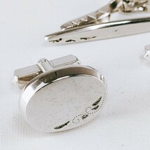 【silver刻印あり】 タイピン カフスボタン メンズアクセ スーツアクセ ネクタイピン ネクタイ スーツ シルバー フォーマル 冠婚葬祭_画像2