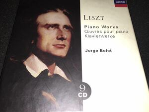 9CD ボレット リスト ピアノ作品集 超絶技巧練習曲 巡礼の年 1 2 3年 ソナタ 愛の夢 ラ・カンパネラ シューベルト ショルティ LIszt Bolet