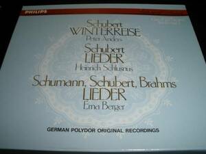 日本語対訳付き シューベルト 冬の旅 シューマン リーダークライス ブラームス 歌曲 アンダース ベルガー Schubert Schumann Brahms Songs