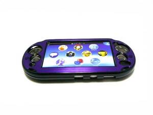 PSVITA2000 for protection plastic x aluminium storage case cover new goods purple color 