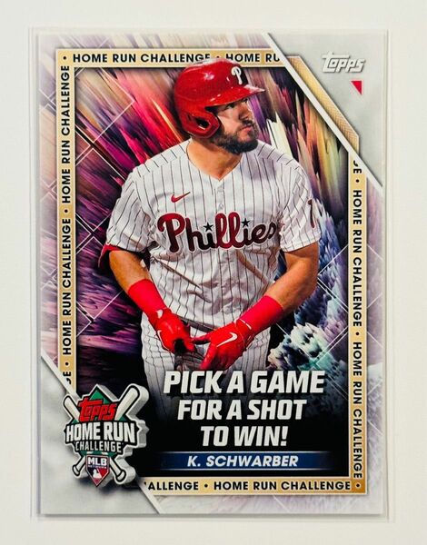 【送料込】Topps 2023 ホームランチャレンジカード　カイル・シュワーバー MLB