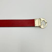 【美品】 GUCCI グッチ ベルト インターロッキング リバーシブル GG ブラック メンズ グッチメンズ GUCCIベルト グッチシマ レザーベルト_画像3