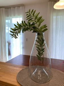 ガラス　花瓶　レトロ　アンティーク　古道具　ドライフラワー