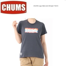 CHUMS チャムス ロゴスターズアンドストライプTシャツ チャコール XL　CH01-2388　メンズ　アウトドア　キャンプ_画像2