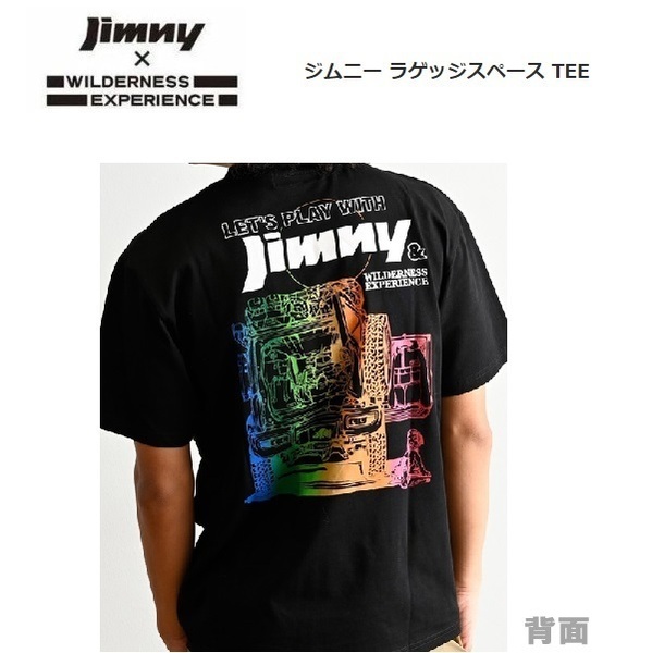 ジムニー×ウィルダネスエクスペリエンス ラゲッジスペースＴシャツ ブラック XL　823503　メンズ　アウトドア