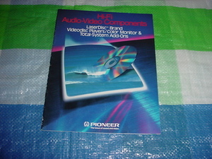  Pioneer laser disk player. English version catalog 