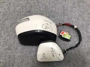 N-BOX/NBOX Nボックス/カスタム JF1/JF2 純正 右 ドアミラー 9線 ウインカー付 Murakami P9292 ホワイト パール ホンダ(130154)