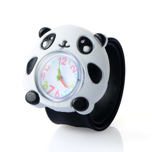 [ postage our company charge ] new work wristwatch Kids clock for children sport clock manga. wristwatch animal insect fish KidsClock-19 * 19): Panda 