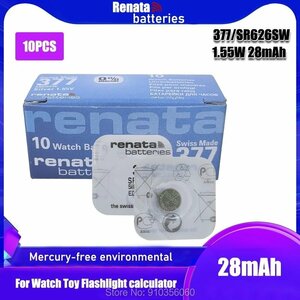  Switzerland made Rena -ta Rena ta377 renata RENATA battery button battery SR626 SW AG4 LR626 1.55v acid . silver clock battery water silver Zero renata37