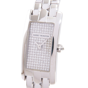  Harry Winston lady's clock ave new C Mini whole surface diamond white gold 332LQW AVCQHM16WW HARRY WINSTON used 