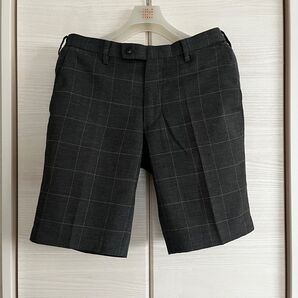ユニクロ ショートパンツ グレーチェック サイズM 実寸80cm