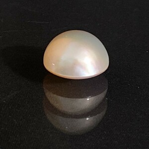 マベパール 27.5ct 5.5g 径20mm 高さ13.3mm 厚巻 オーロラ 良テリ ルース 裸石 真珠 Mabe Pearl Jewelry 半円真珠 A723