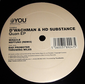 d*tab 試聴 D'Wachman & HD Substance: Quan EP ['03 Tech]