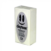 MODELING CLAY(モデリングクレイ)　claytoon(クレイトーン)　カラー油粘土　ホワイト　1/4bar(1/4Pound)　6個セット_画像2