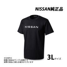 日産 純正 NISSAN Tシャツ ビッグ ロゴ ブラック 黒 3L KWA00-00R29 (663191919_画像1