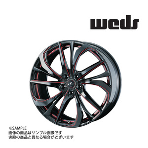 【特典付 】WEDS ウェッズ LEONIS レオニス TE 19x8.0 35 5H/114.3 BK/SC RED アルミ ホイール 1本 38785 (179131907