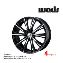 【特典付 】WEDS ウェッズ LEONIS レオニス WX 16x5.0 45 4H/100 BKMC アルミ ホイール 4本 33870 (179131575_画像1