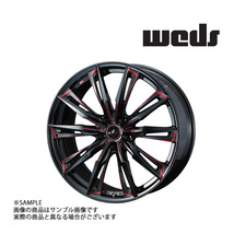 【特典付 】WEDS ウェッズ LEONIS レオニス GX 19x8.0 35 5H/114.3 BK/SC(RED) アルミ ホイール 1本 39387 (179132274_画像1