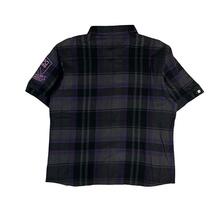 パーリーゲイツ 半袖ポロシャツ チェック柄 ブラック 5_画像3