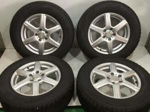 7分山 ブリヂストン VRX 215/65R16 98Q 2019年 美品！ VAGGIO 16ｘ6.5J +48 5H 114.3 ハブ径72ｍｍ 4本 スタッドレスタイヤ