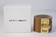 ☆862☆【未使用】 アーバンリサーチ URBAN BOBBY UNION WIDE アーバンボビー ユニオンワイド レザーブレスレット バングル_画像1