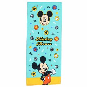 ★新品　ミッキーマウス　Mickey Mouse　プリントロングタオル・フェイスタオル　グルービー　ディズニー　Disney
