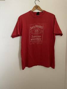 JACK DANIEL'S ジャックダニエル 半袖Tシャツ 赤　M ビンテージ