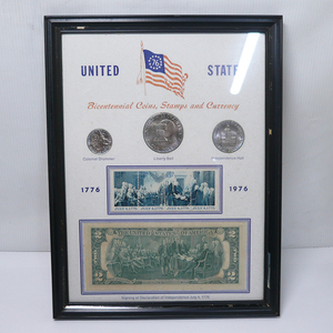  America .. country 1776-1976 memory coin stamp 2 dollar amount go in set UNITED STATES Bicentennial Coins, Stamps and Currency A-003